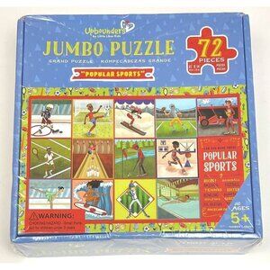 UPBOUNDERS by Little Likes Kids 72pc 21"x14" JUMBO PUZZLE Popular Sports NIP NEW